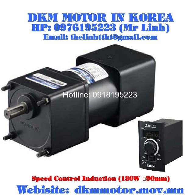 Speed Control Induction DKM Motor (180W □90mm)